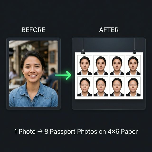 Passport Photo grid output